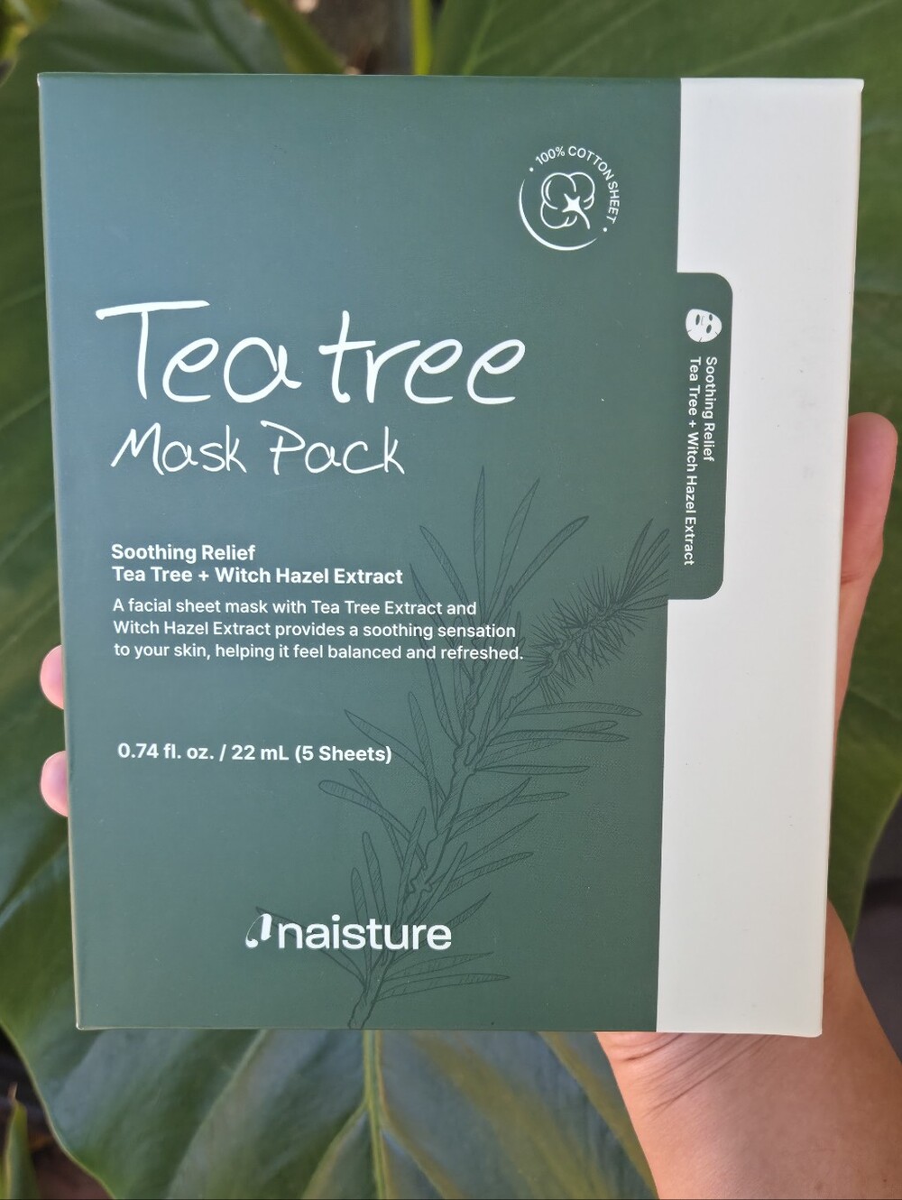 Naisture Premium Sheet Mask - Tea Tree